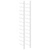 vidaXL Wall Mounted Wine Rack for 24 Bottles White Iron