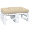 vidaXL Pallet Cushion Beige 120x80x12 cm Fabric
