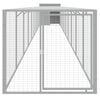 vidaXL Chicken Cage with Run Light Grey 110x1017x110 cm Galvanised Steel