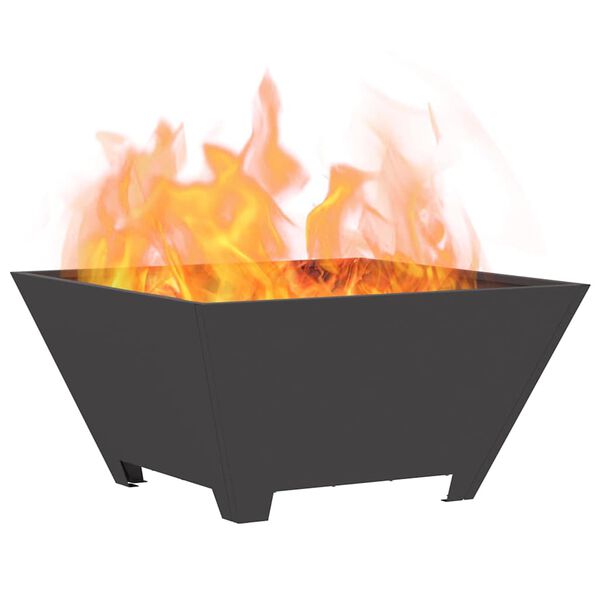 vidaXL Fire Pit Black 60 x 60 x 30 cm Cold-rolled steel