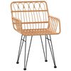 vidaXL 3 Piece Garden Dining Set Poly Rattan