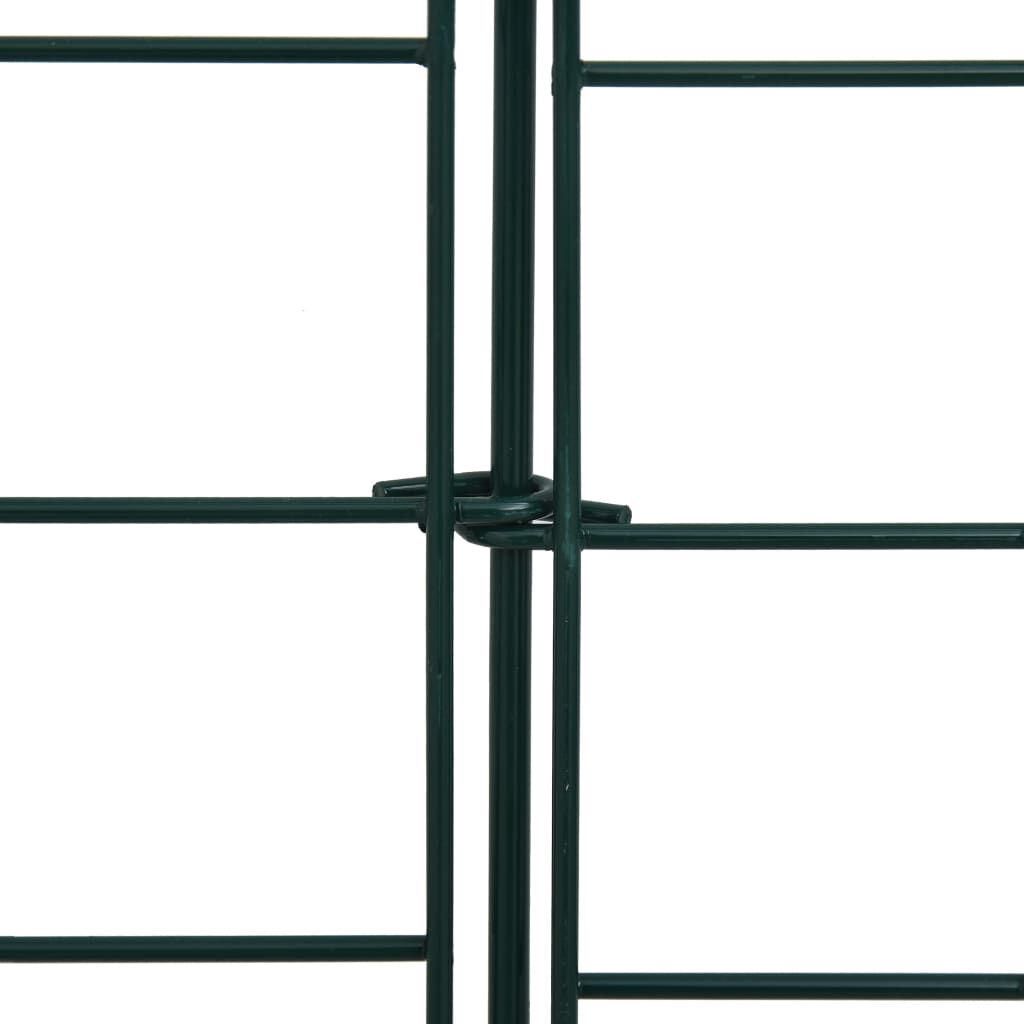 vidaXL Arched Garden Fence Set 77.5x78.5 cm Green