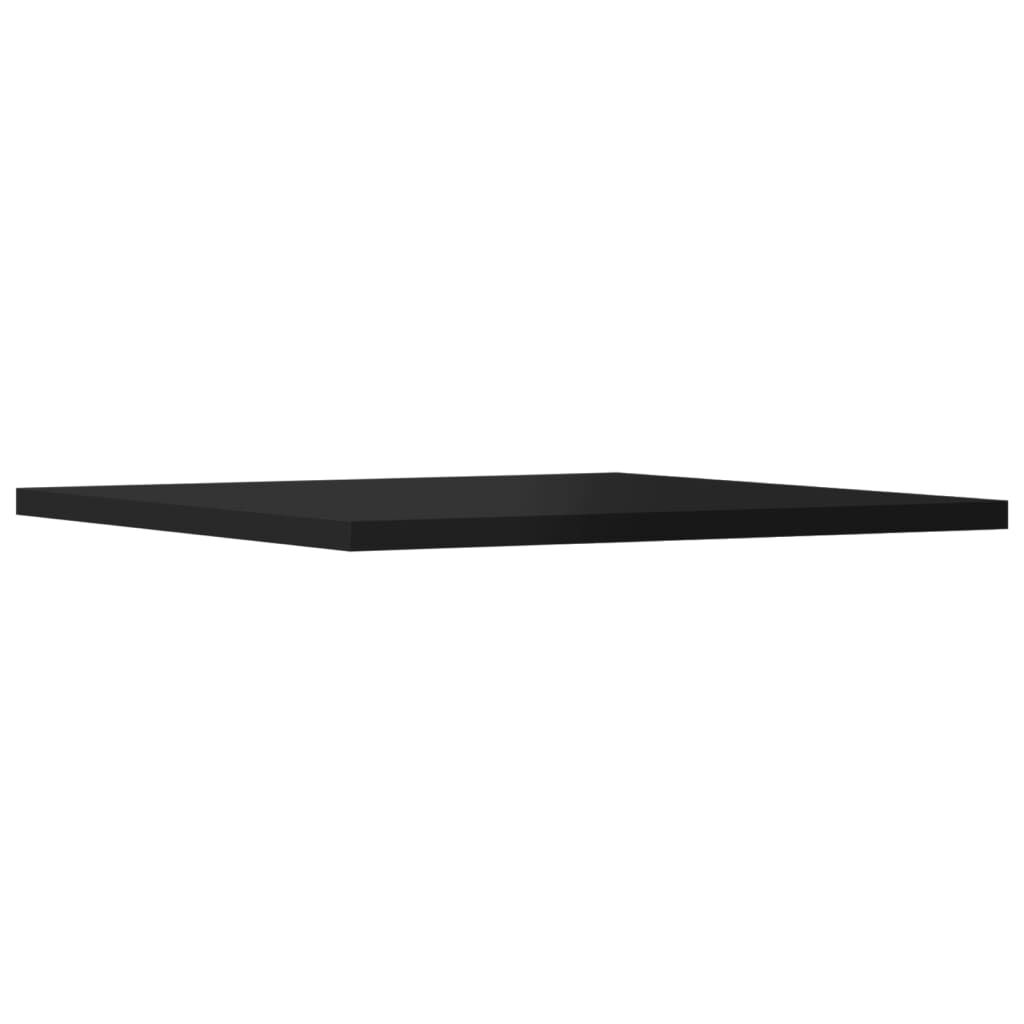 vidaXL Bookshelf Boards 8 pcs High Gloss Black 40x40x1.5 cm Engineered Wood