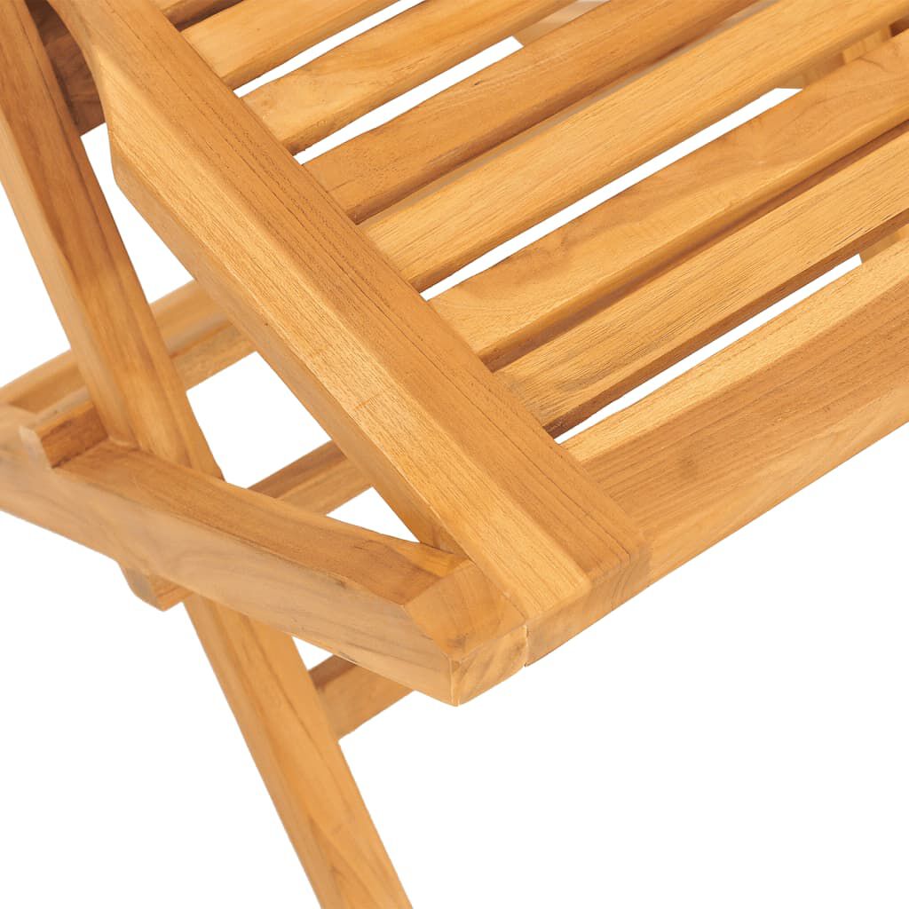 vidaXL 5 Piece Garden Dining Set Solid Wood Teak