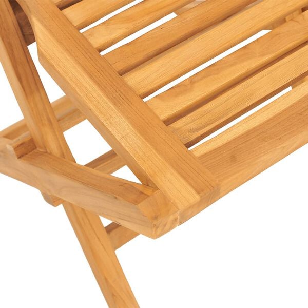 vidaXL 5 Piece Garden Dining Set Solid Wood Teak