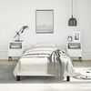 vidaXL Bed Frame without Mattress White 100x190 cm Twin Faux Leather