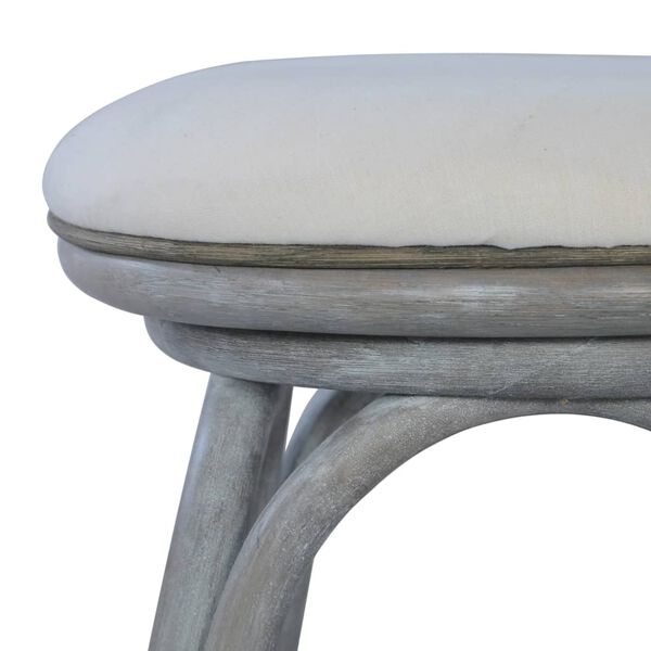 vidaXL Bar Stools 2 pcs Grey Rattan