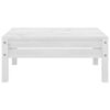 vidaXL 3 Piece Garden Lounge Set White Solid Pinewood