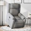 vidaXL Stand up Recliner Chair Light Grey Fabric
