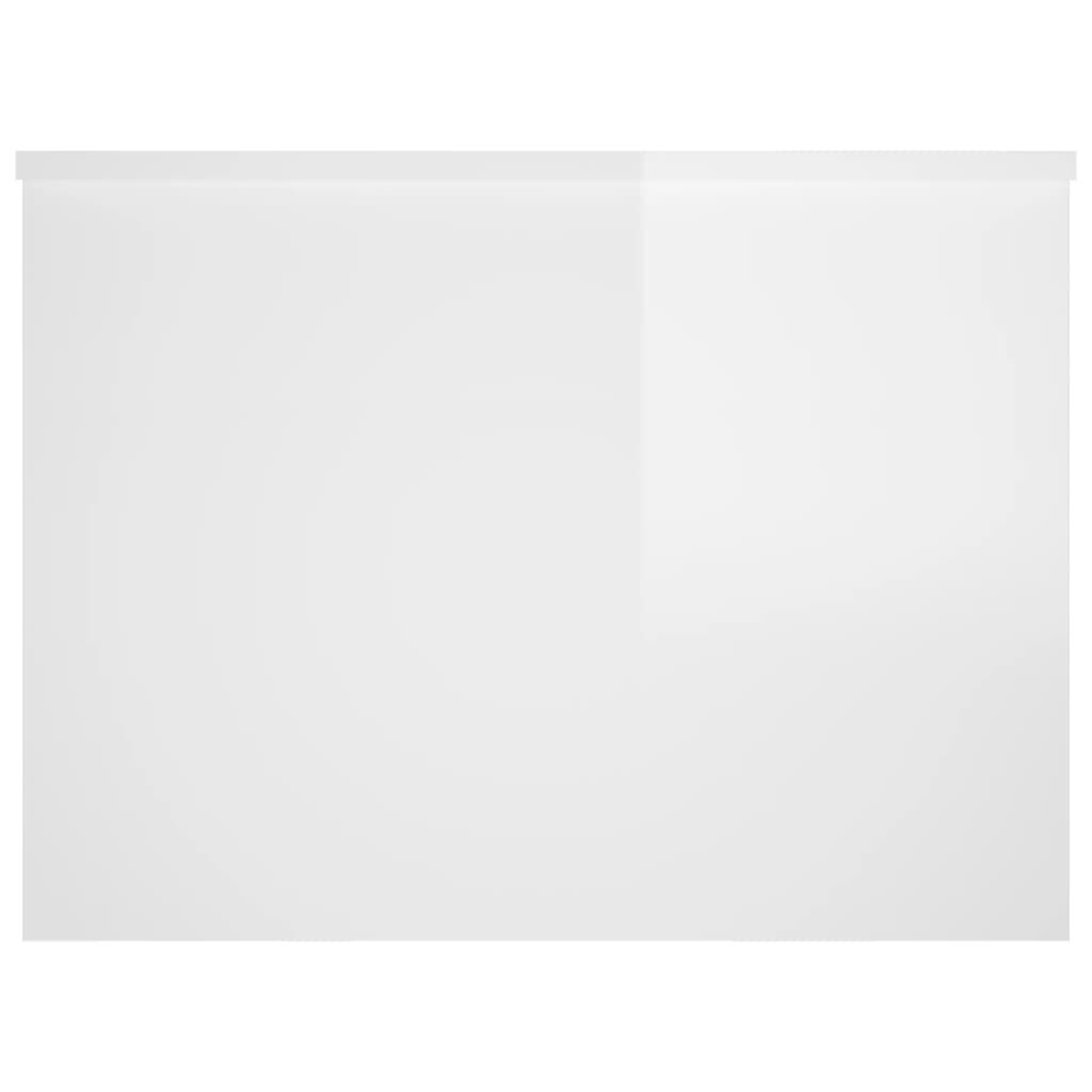 vidaXL Coffee Table High Gloss White 80x55.5x41.5 cm Engineered Wood