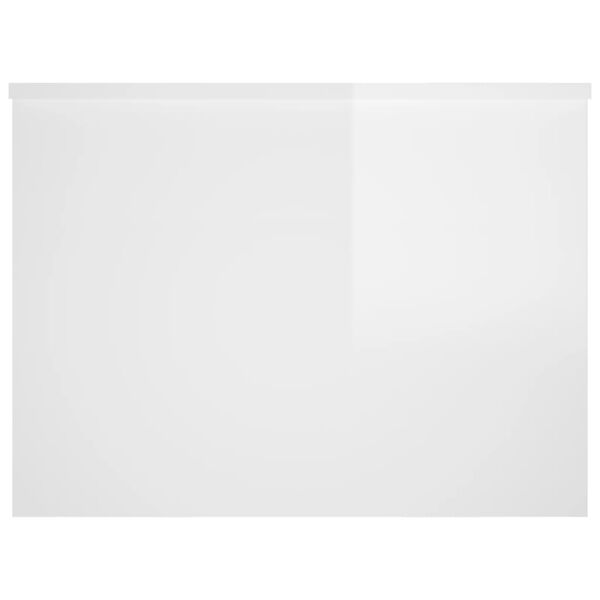 vidaXL Coffee Table High Gloss White 80x55.5x41.5 cm Engineered Wood