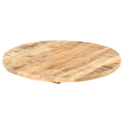 vidaXL Table Top Solid Mango Wood Round 25-27 mm 60 cm