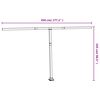 vidaXL Awning Post Set Anthracite 450x245 cm Iron