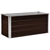vidaXL Garden Raised Bed Brown 100x40x45 cm Galvanised Steel