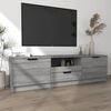 vidaXL TV Cabinet Grey Sonoma 140x35x40 cm Engineered Wood