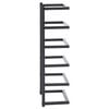 vidaXL Towel Rack Black 24x12x48 cm Steel