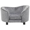 vidaXL Dog Sofa Grey 69x49x40 cm Plush