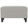 vidaXL Footstool Light Grey 70x55x41 cm Microfibre Fabric