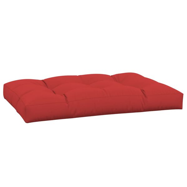 vidaXL Pallet Cushion Red 120x80x12 cm Fabric