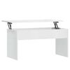 vidaXL Coffee Table | High gloss white | Engineered wood | Medium