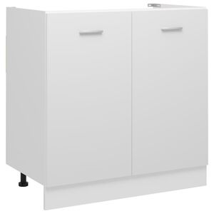 vidaXL Sink Bottom Cabinet Lyon White 80x46x81.5 cm Engineered Wood