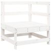 vidaXL 5 Piece Garden Lounge Set White Solid Wood Pine