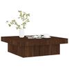 vidaXL Coffee Table Brown Oak 90x90x28 cm Engineered Wood
