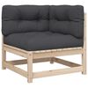 vidaXL 5 Piece Garden Sofa Set with Cushions Solid Wood Pine