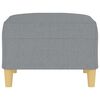 vidaXL Footstool Light Grey 70x55x41 cm Fabric