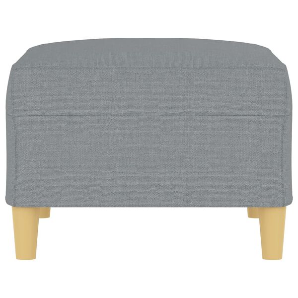 vidaXL Footstool Light Grey 70x55x41 cm Fabric