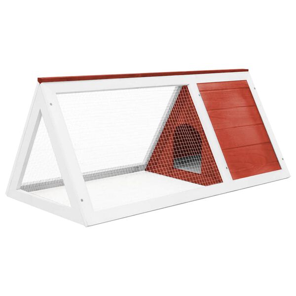 vidaXL Animal Rabbit Cage Red Wood