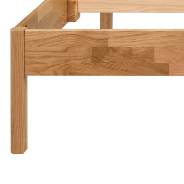 vidaXL Bed Frame Solid Oak Wood 152x203 cm