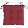 vidaXL Pallet Cushions 2pcs Wine Red 50x50x7 cm Oxford Fabric