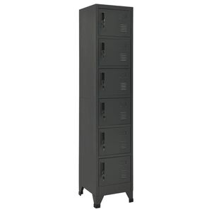 vidaXL Locker Cabinet Anthracite 38x40x180 cm Steel