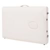 vidaXL 3-Zone Folding Massage Table and Stool Set 10 cm Thick White
