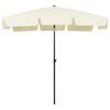 vidaXL Beach Parasol Sand Yellow 200x125 cm