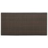 vidaXL Bar Table with Storage Rack Brown 120x60x110 cm Poly Rattan