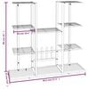 vidaXL Flower Stand 94.5x25x89 cm Black Iron