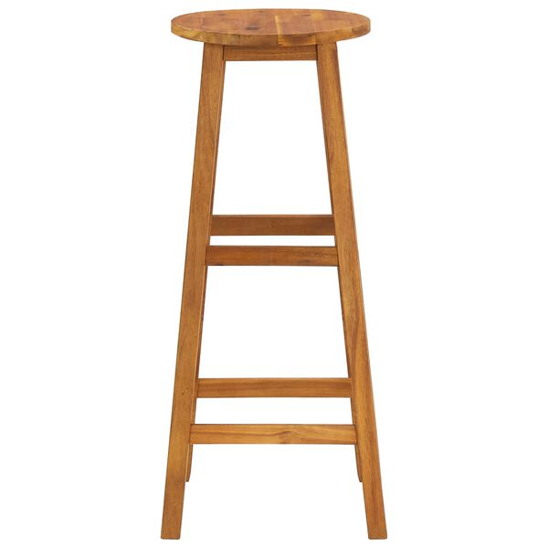 vidaXL Bar Stools 4 pcs Solid Acacia Wood