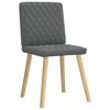 vidaXL Dining Chairs 4 pcs Dark Grey Fabric