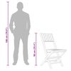 vidaXL Folding Garden Chairs 6 pcs 47x61x90 cm Solid Wood Teak