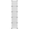 vidaXL Shoe Rack Transparent 44x31.5x153.5 cm PP