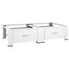 vidaXL Double Washing and Drying Machine Pedestal with Drawers White