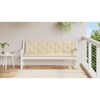 vidaXL Garden Bench Cushion Beige 180x(50+50)x7cm Oxford Fabric
