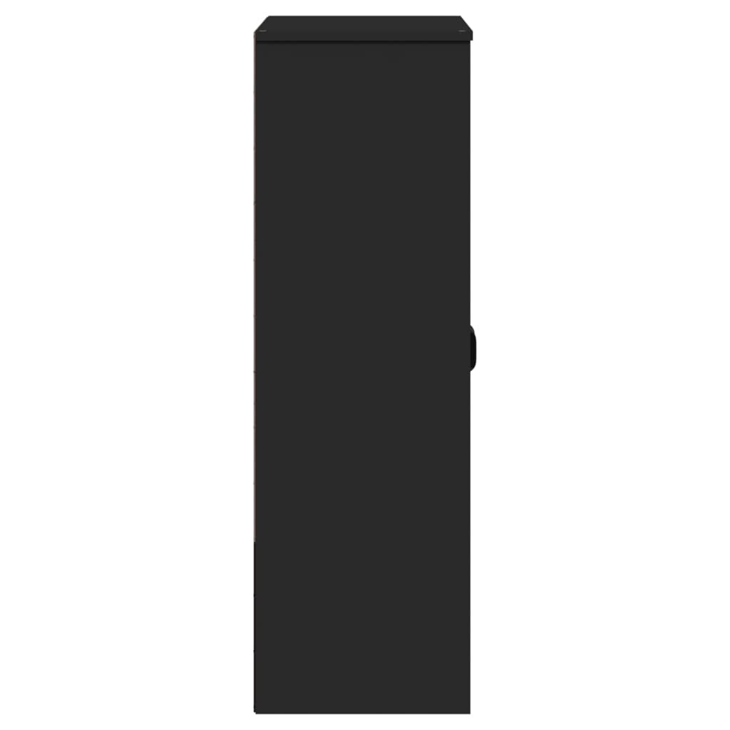 vidaXL Top for Highboard VIKEN Black Engineered Wood