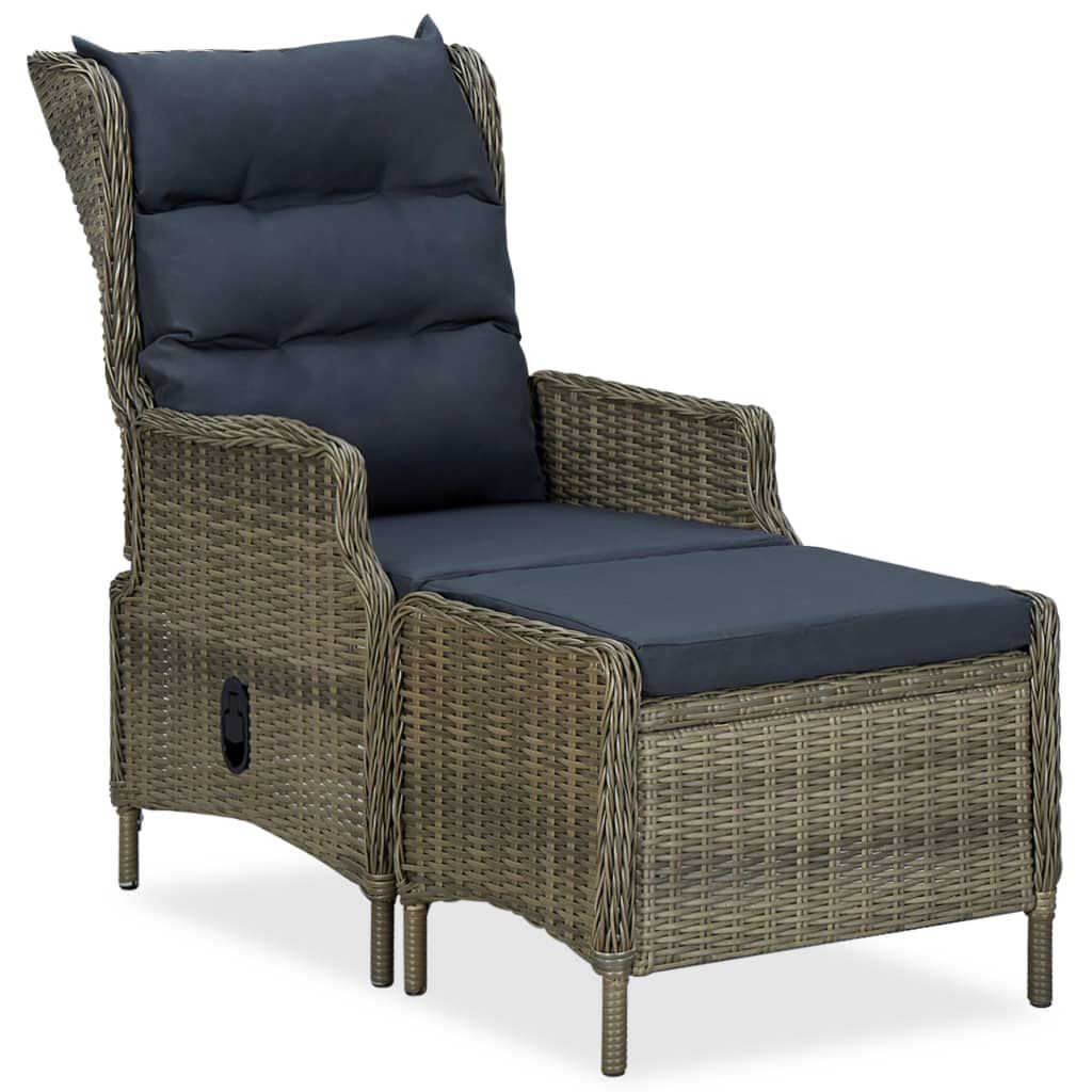 vidaXL 7 Piece Garden Dining Set Brown