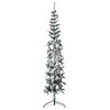 vidaXL Slim Artificial Half Christmas Tree with Flocked Snow 210 cm