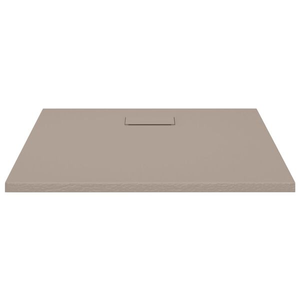 vidaXL Shower Base Tray SMC Brown 90x80 cm