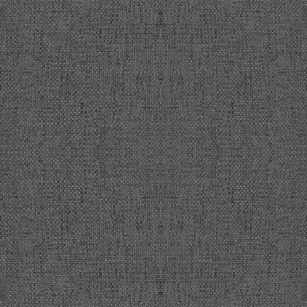 vidaXL Swivel Dining Chairs 2 pcs Dark Grey Fabric