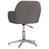 vidaXL Swivel Office Chair Dark Grey Fabric